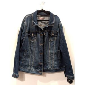 Torrid Classic Jean Jacket Plus Size 3X (22/24) Medium Wash Denim